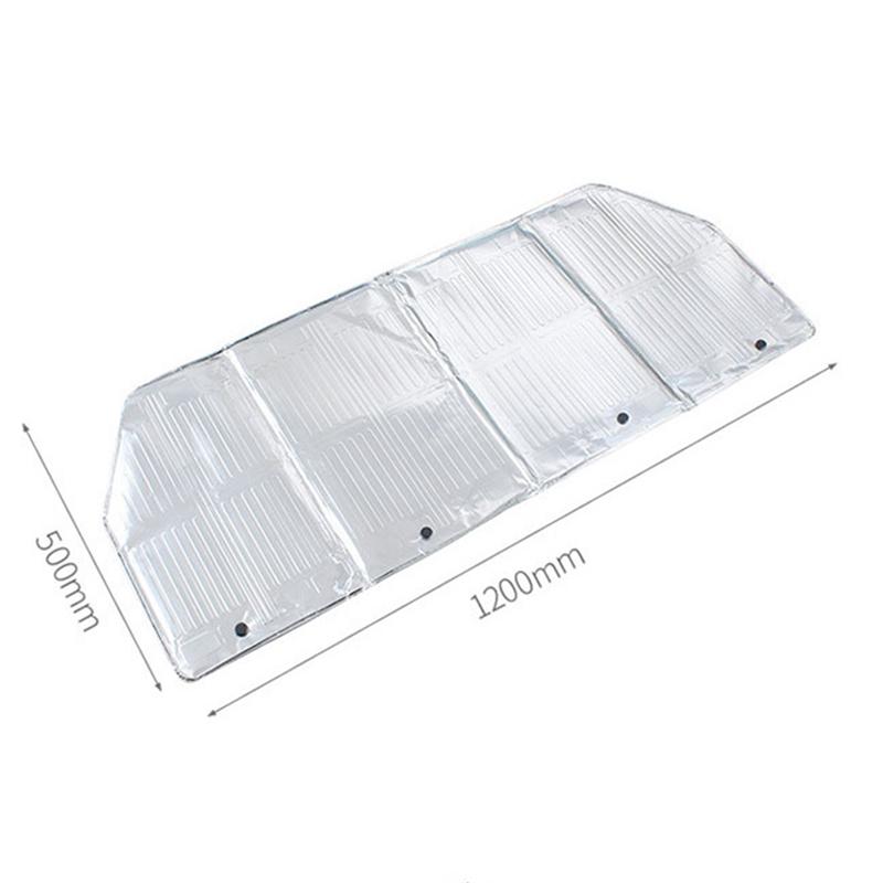 Protector contra salpicaduras de aceite para cocina de 120x50cm, lámina de aluminio, protector para estufa de Gas, pantalla antisalpicaduras de aceite para cocinar o freír, protección contra salpicaduras de aceite