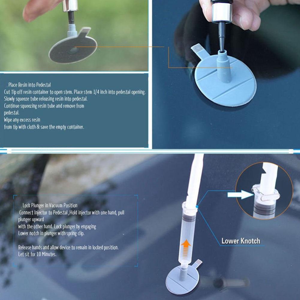Car Glass Repair Tool Set Car Windshield Repair Injector Windscreen Glass Scratch Crack Restore DIY Kit For Window Screen Crack