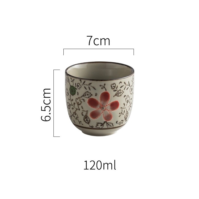 Chanshova 120/200ml traditionel kinesisk stil håndmalet keramisk tekop porcelæn små og store kaffekopekopper  h315: 4