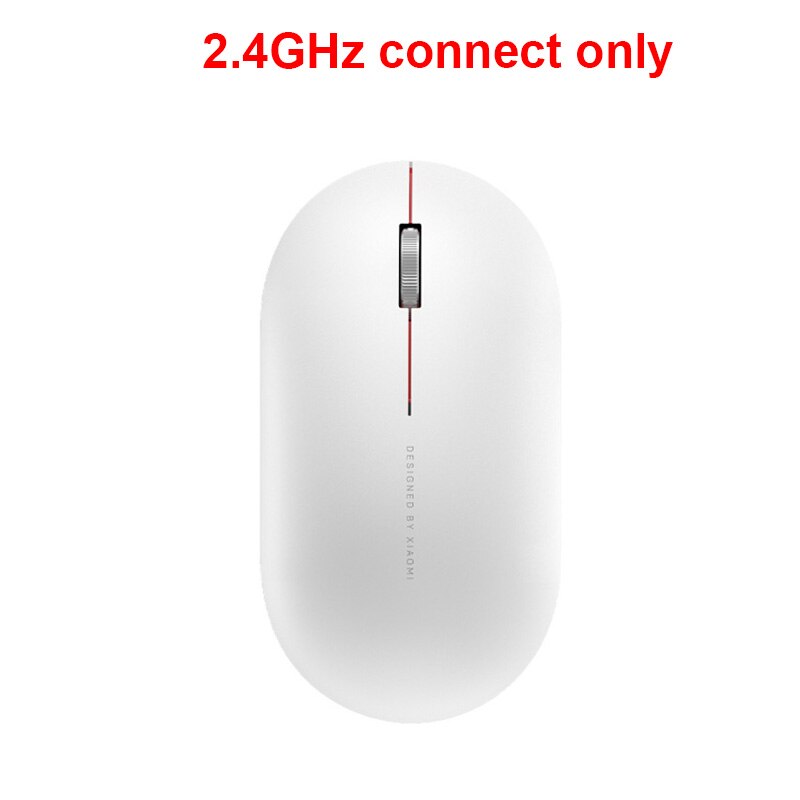 Xiaomi Wireless Mouse 2 Mouse Bluetooth USB Connection 1000DPI 2.4GHz Optical Mute Laptop Notebook Office Gaming Mouse: Mouse2 White