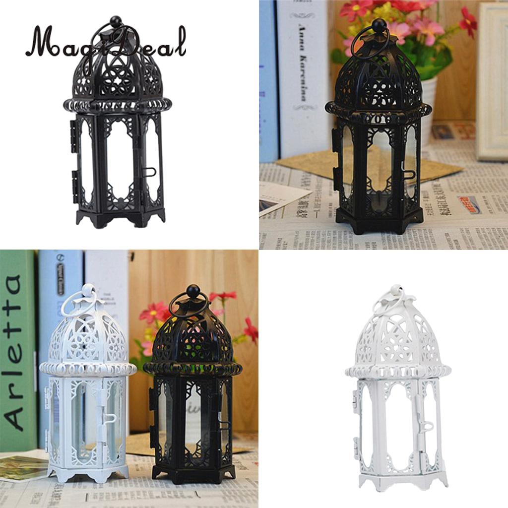 Lanterne bougie Vintage Style marocain | Photophore d'extérieur et d'intérieur, décor pour fête noël mariage