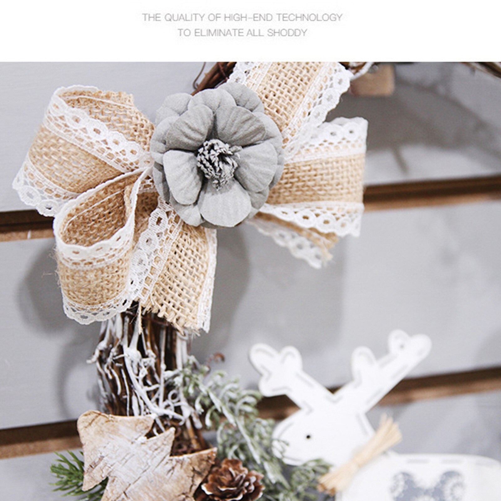 Sztuczny wieniec świąteczny okno dekoracyjne układ frontowe drzwi kwiaty wiszące ozdoby miejsce rekwizyty na ślub Boże Narodzenie