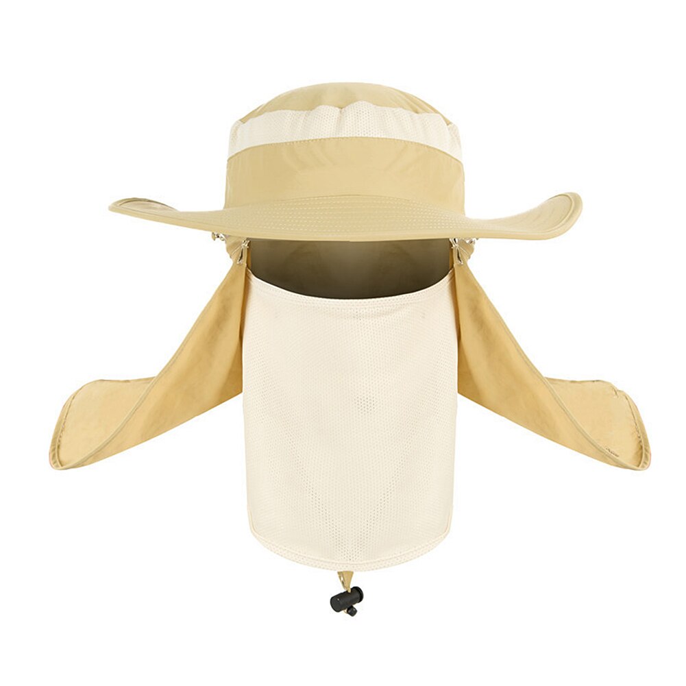Fiskeri hat vandtæt uv beskyttelse solhætte udendørs hat fiskeri tøj til udendørs sportsfiskeri camping hinking: Khaki