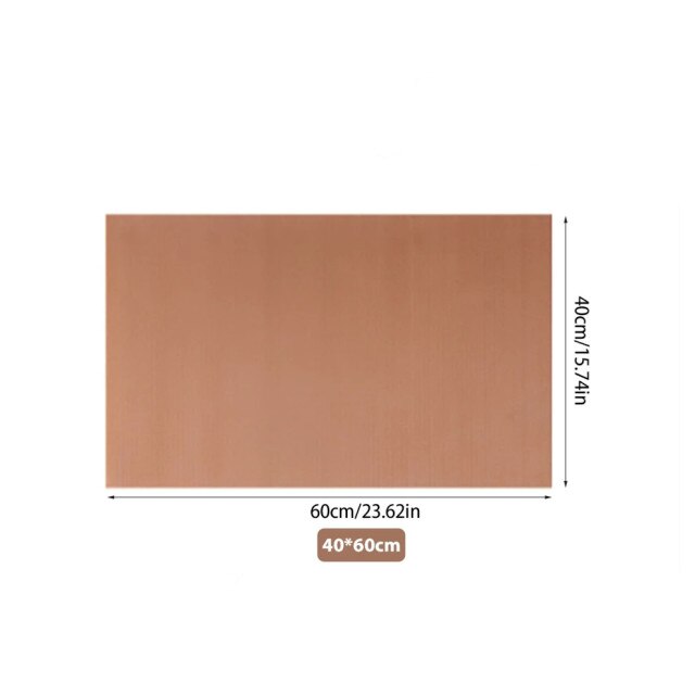 40*60Cm Herbruikbare Slip Bakken Mat Vel Glasvezeldoek Non-stick Magnetron Mat Olie-Proof Papier pad Bakken Liner Oven Tool: 1pcs 60x40cm