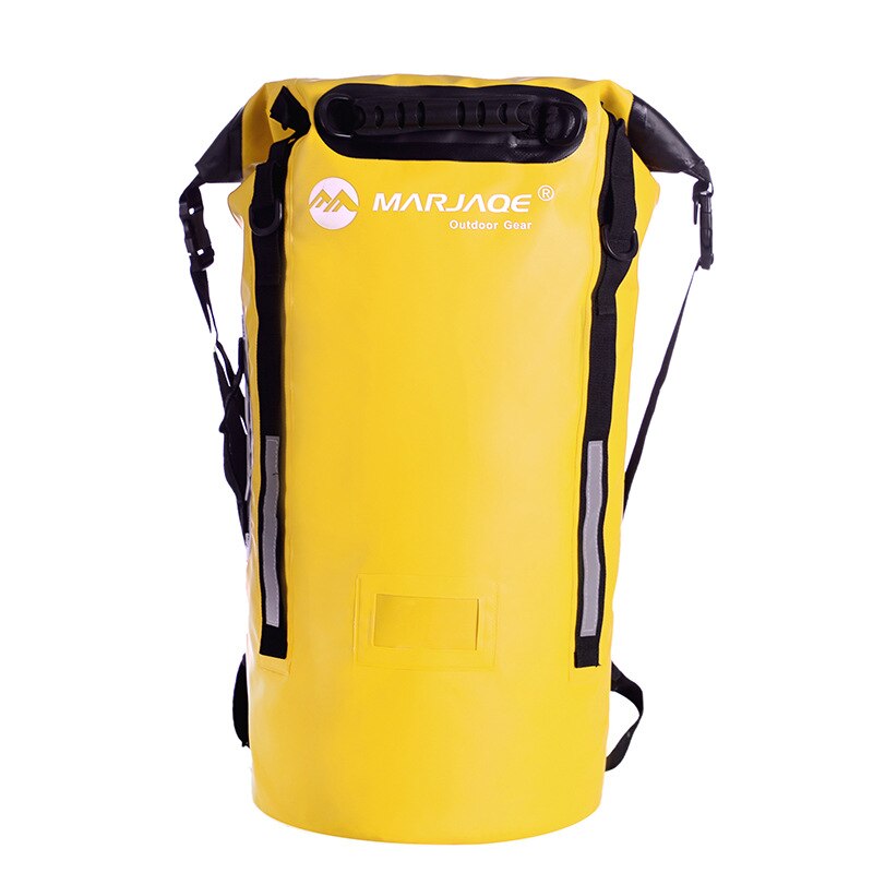 40l udendørs vandtæt rygsæk tørpose sæk opbevaringspose vandreture kanosejlads kajaksejlads svømning drivende flodvandring: Gul