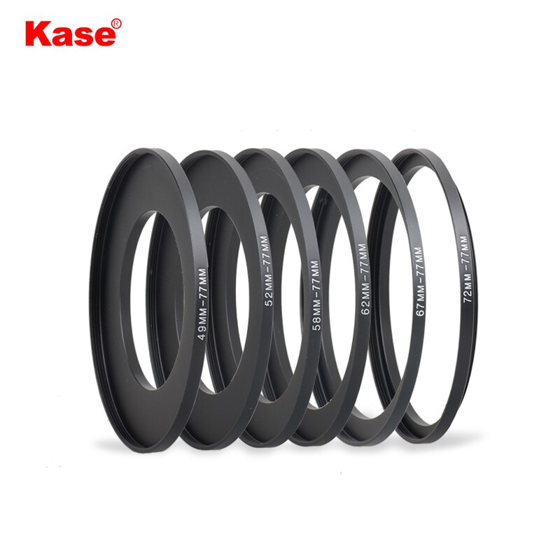 Kase 77Mm Step-Up Adapter Ring (49-77Mm/52-77Mm/55-77Mm/58-77Mm/62-77Mm/67-72Mm/67-77Mm/67-77Mm/72-77Mm)