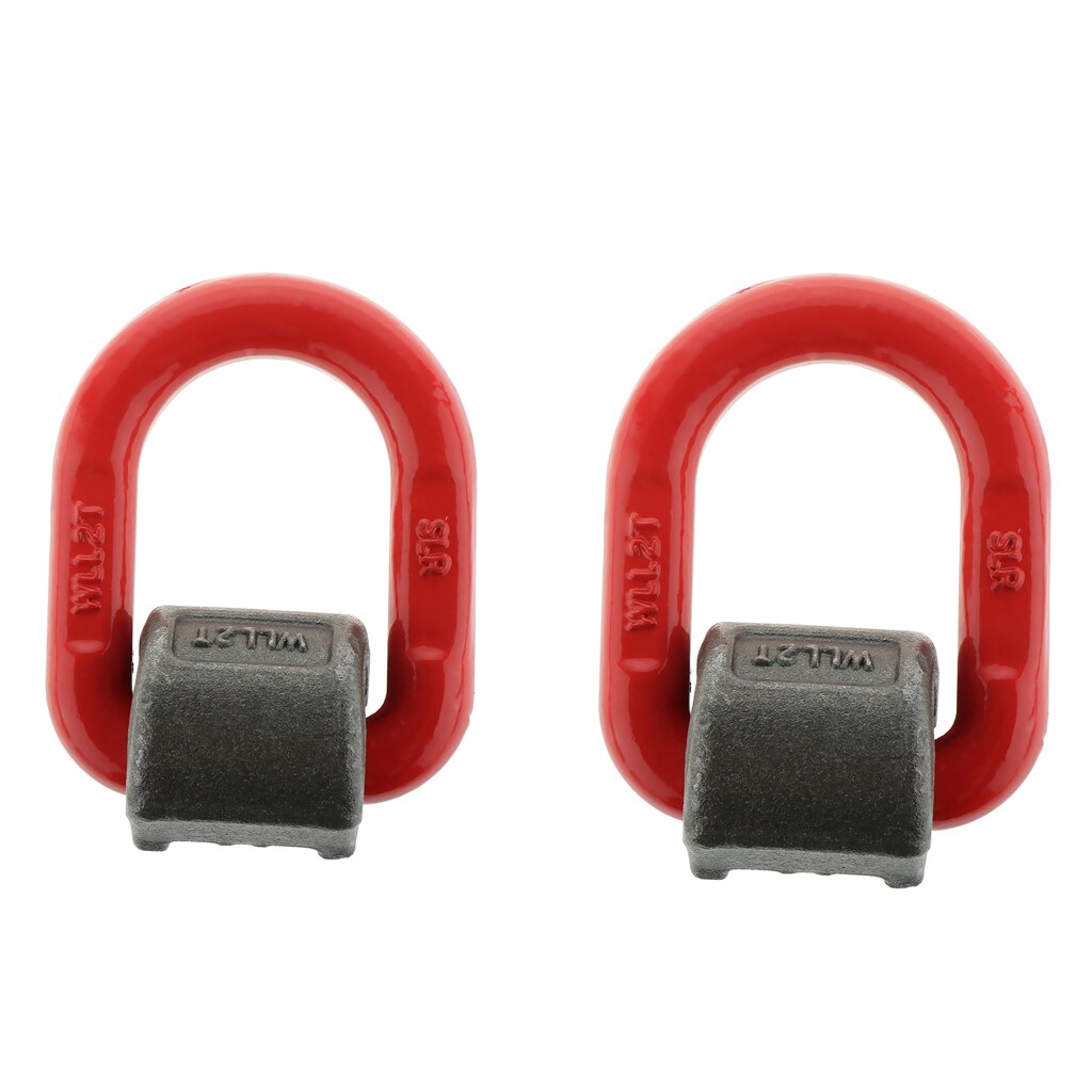2x D anneau 3 "remorque à plat camion remorquage arrimage chaîne cargaison sangle soudure sur