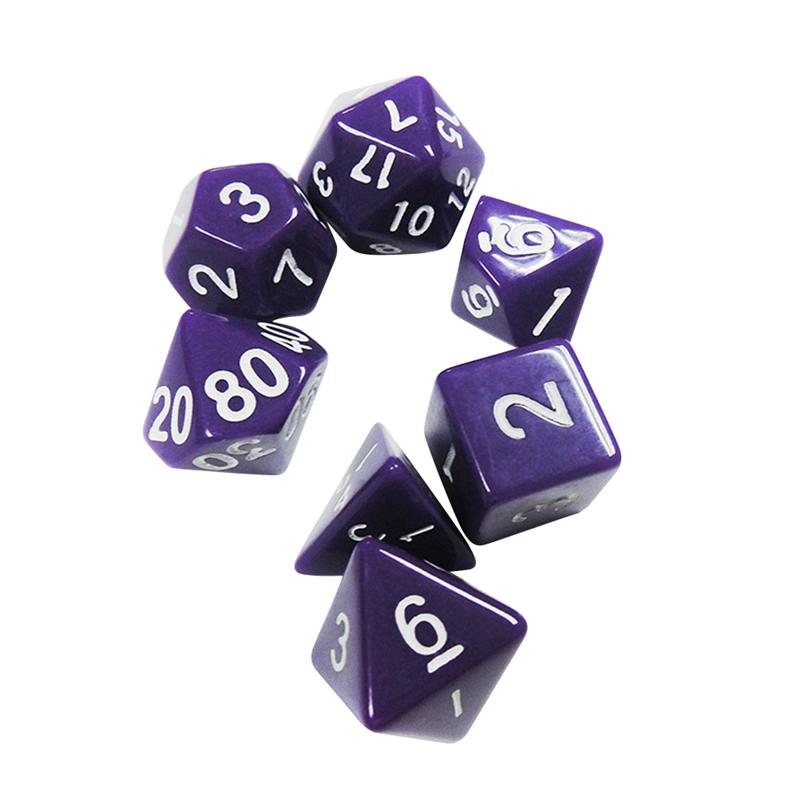 Polyhedral Würfel Anzahl Digitale Würfel Acryl Würfel Brettspiel Würfel Tabelle Spiele Drachen Dungeons DND: style 11 7pcs