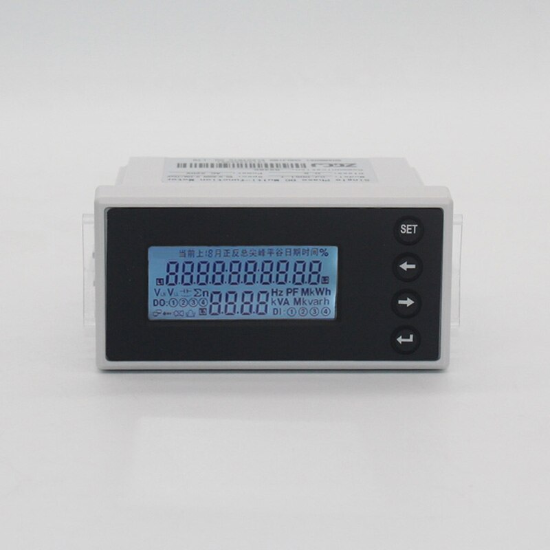 Single phase DC Multi-function power Meter LCDV A V W KWH panel meter with RS485 DC 0-600V