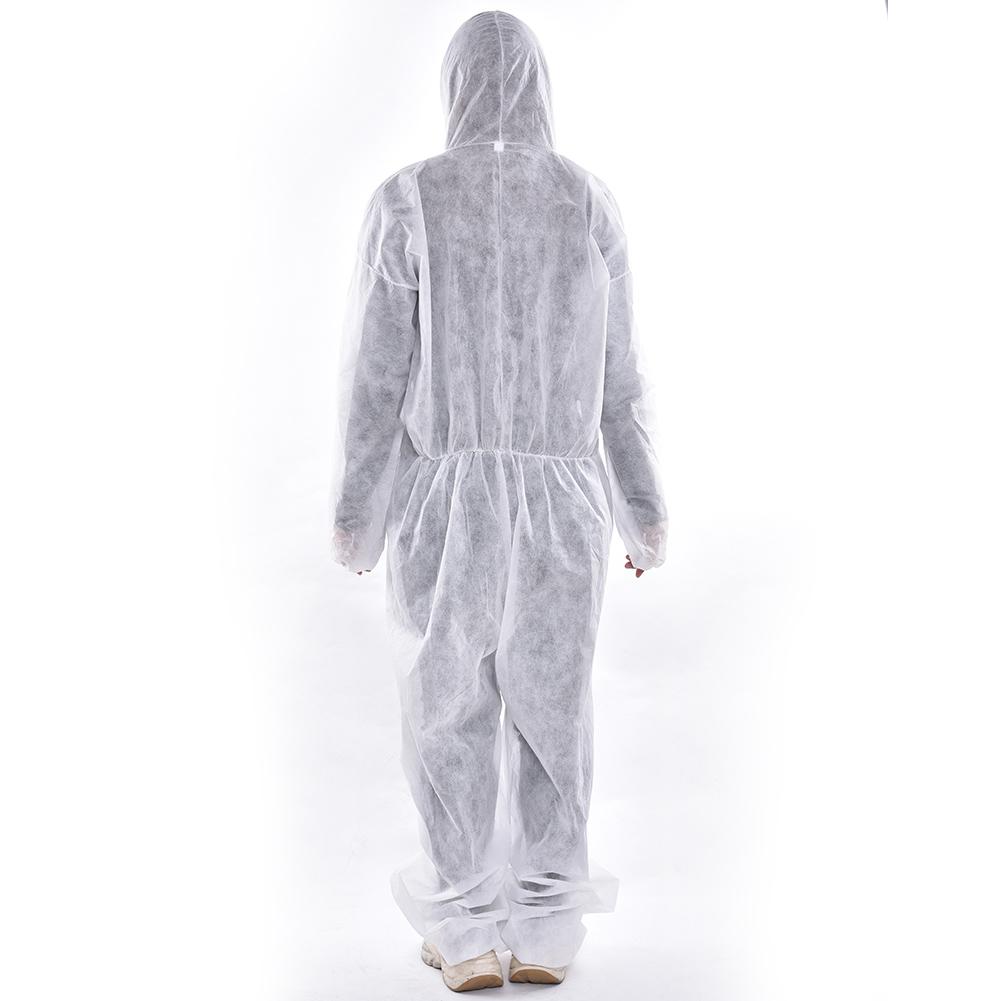 3Pcs Disposable Protective Suit Protective Clothing One-piece Full-body Isolating Clothing Safety Protective Hooded Suit