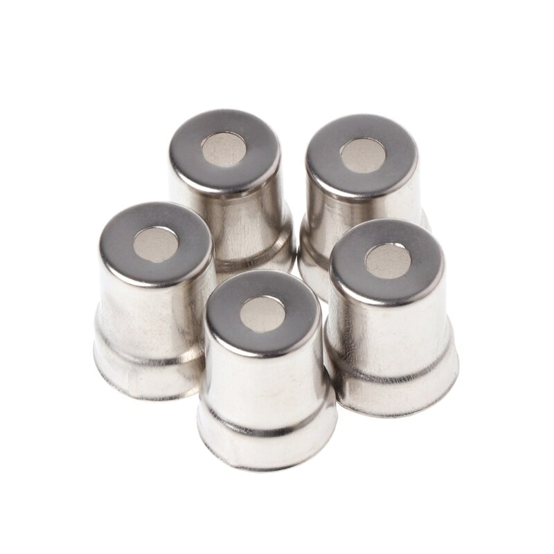 13mm 5 st/set stålkåpa mikrovågsugn utbyte runt hål magnetron silver ton
