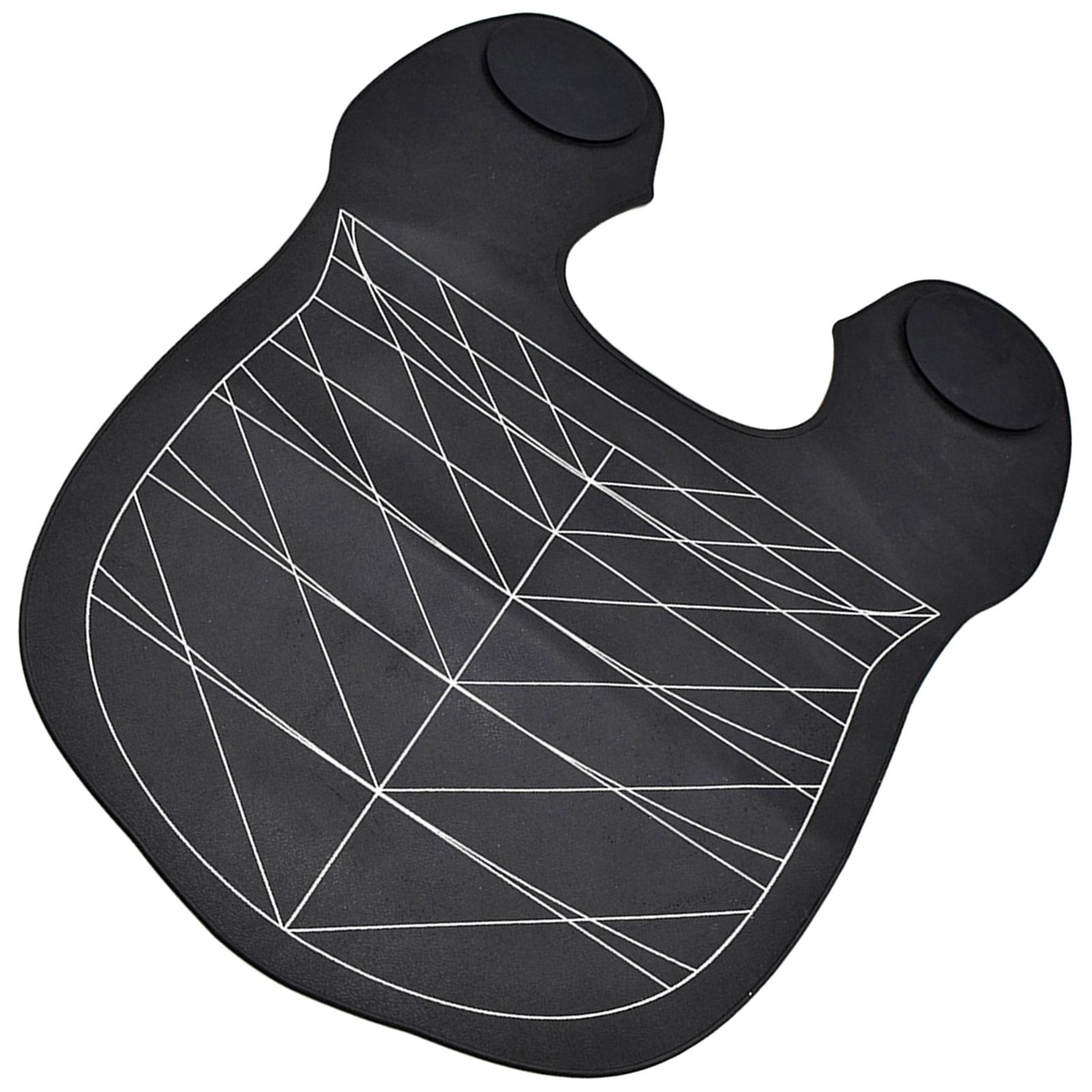 Rubber Salon Barber Cape Salon Hair Dyeing Shawl Short Hair Cutting Cape for Barbershop Shampoo Protection Cutting Collar Black