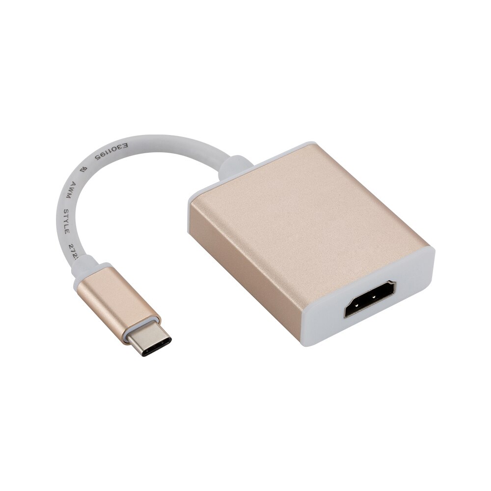 Usb C Naar Hdmi Adapter Type-C Tot 4K Hdmi Converter Usb 3.1 Man-vrouw Adapter Converter kabel Voor Macbook Type C Converter