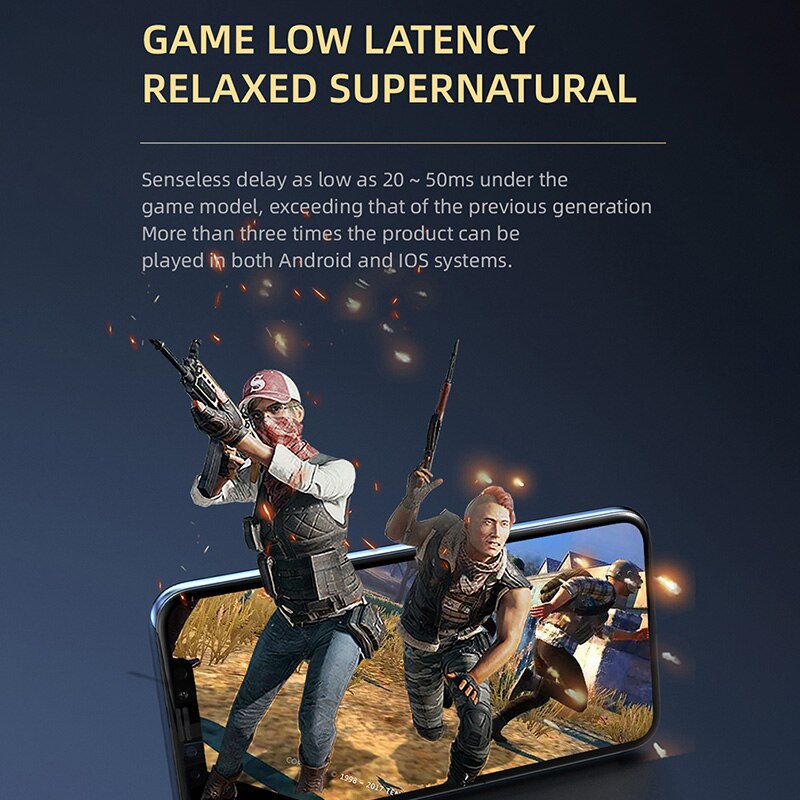 A6 lite ture trådløse hovedtelefoner fone bluetooth øretelefon lyd uden forsinkelse trådløse høretelefoner spil ipx 4 til alle smartphones