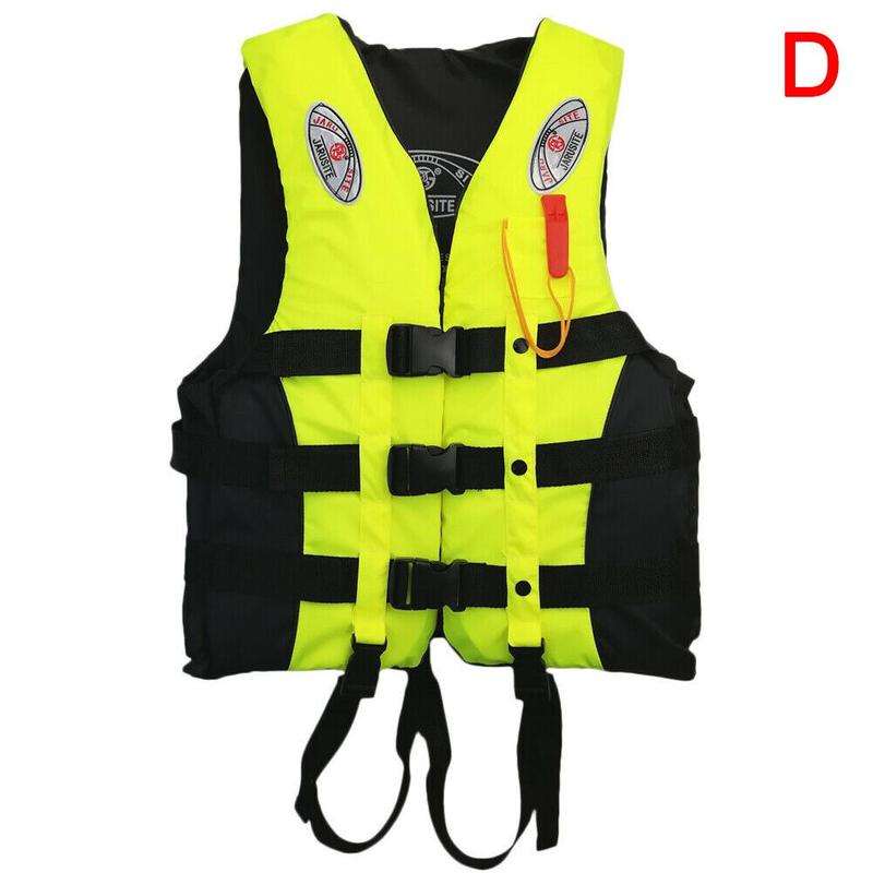 Adults Life-jacket Aid Vest Kayak Ski Buoyancy Fishing Surfing Watersport Swimming Universal Boat Boating Windsurfing X7T6: Yellow / XXL