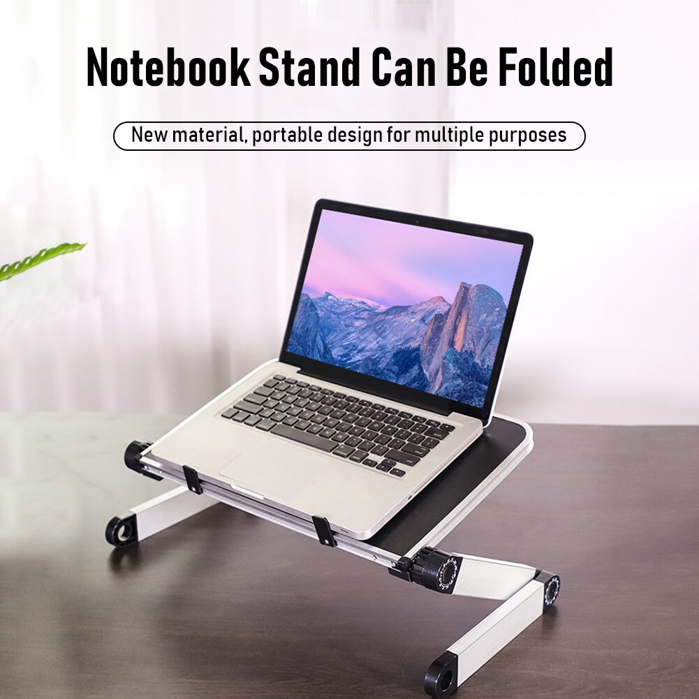 Adjustable Laptop Desk for Bed Sofa Portable Folding Computer Table Ergonomic Notebook Study Laptop Stand Small Tray