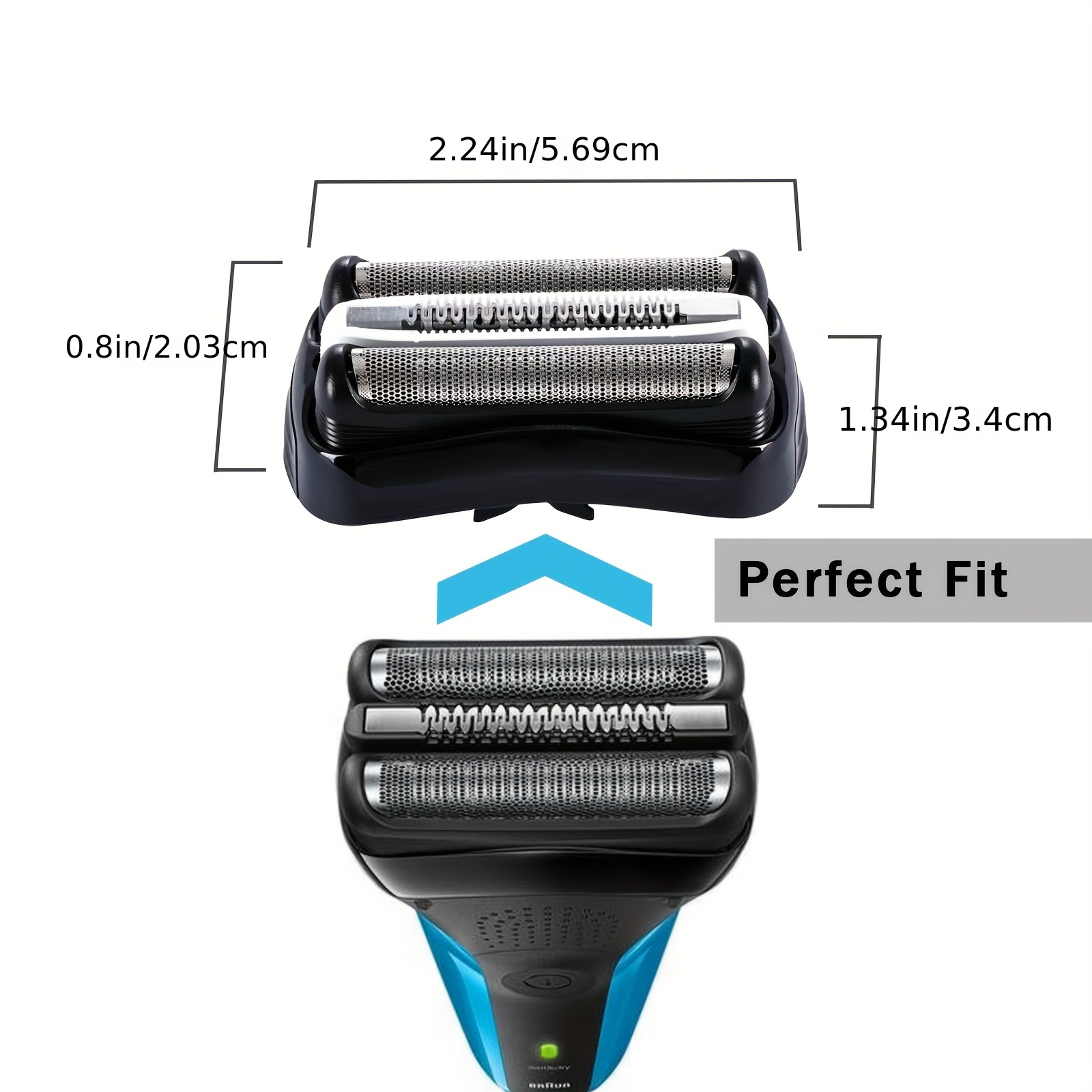 32B Vervanging Hoofd Scheerapparaat Deel Accessoires voor Braun Series S3 3040s 3000s 310 3010 3080s-4 3050cc 390cc 380s, 3090cc Etc