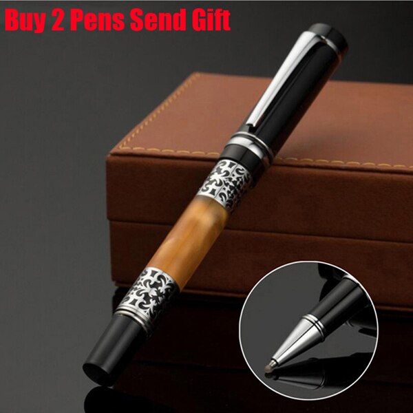 Luxury Writing Fountain Pen Brand Signature Ink Pen Buy 2 Pens Send: Yellow Roller