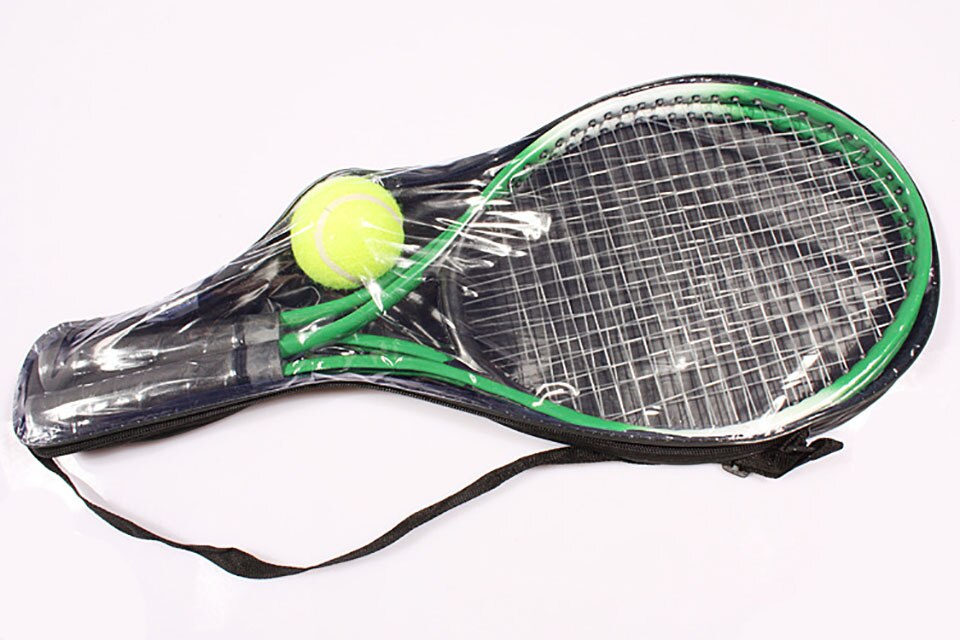 Set Van 2 Tiener Tennisracket Voor Training Raquete De Tennis Carbon Fiber Top Staal Materiaal Tennis String Met gratis Bal