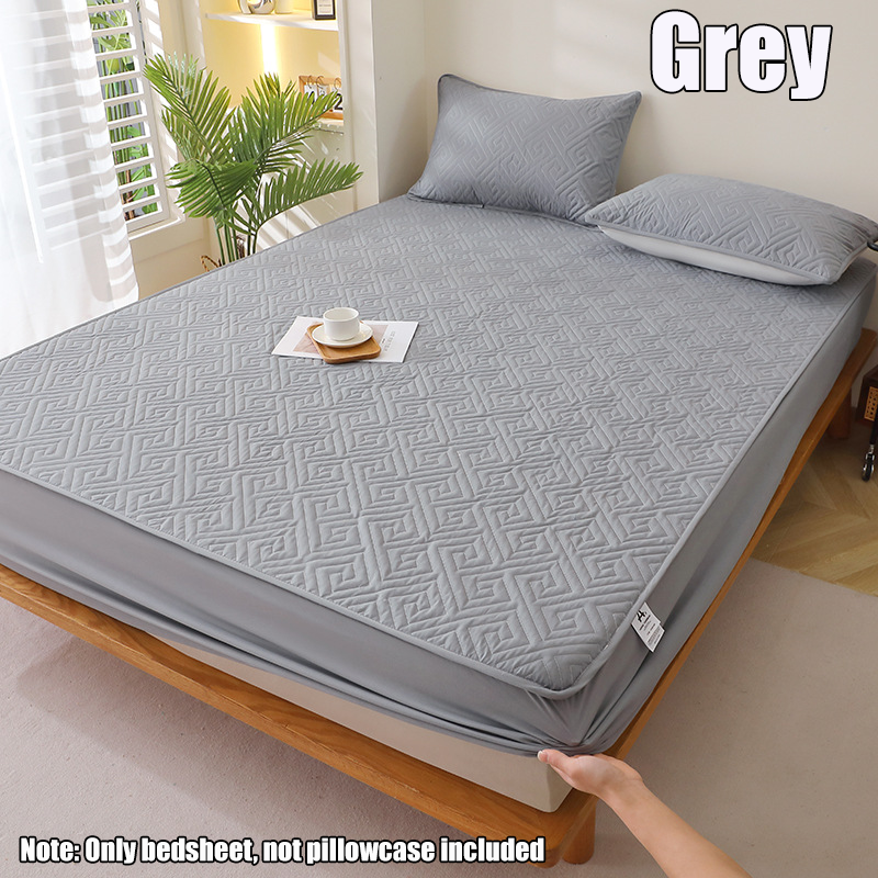 Funda de colchón para el hogar, impermeable, gruesa, acolchada, impermeable, sábana ajustable transpirable (sin funda de almohada), 1 ud.: 100 cm x 200 cm / green