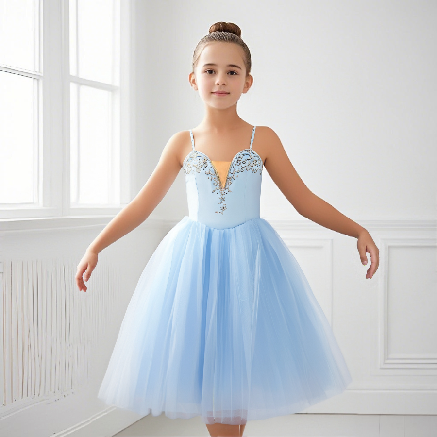 Professionele Ballet Tutu Zwanenmeer Paars Dans Kostuum Pannenkoek Meisjes Klassieke Ballet Tutu Turnpakje Ballet Jurk Voor Kinderen: XS / Blauw