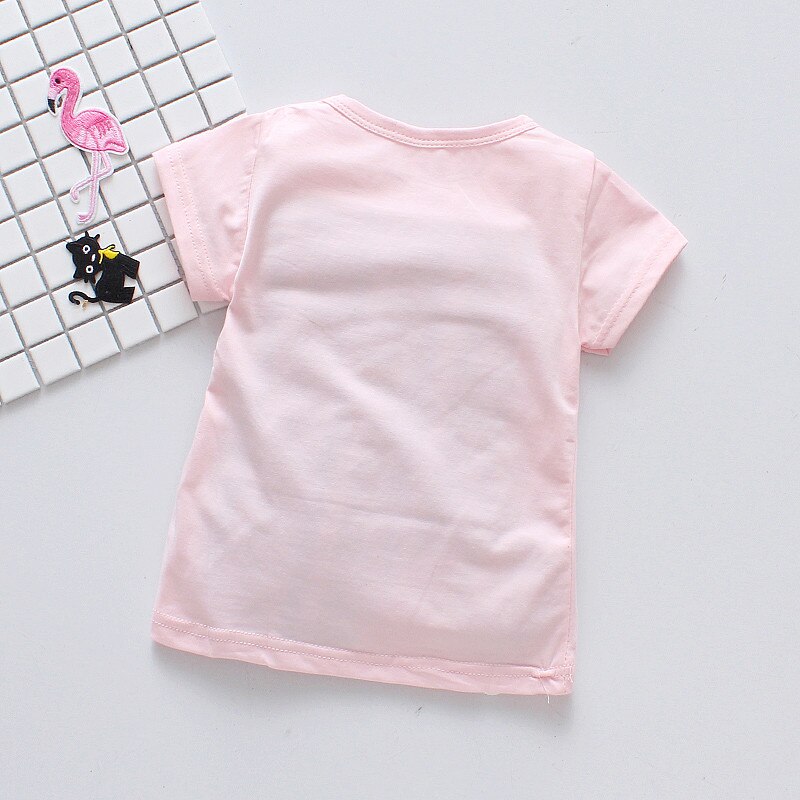 Fanfiluca Korte Mouwen Meisjes t-shirts Katoen Baby Meisje Kleding Kids Doeken Blouse Zomer Stijl T-shirt