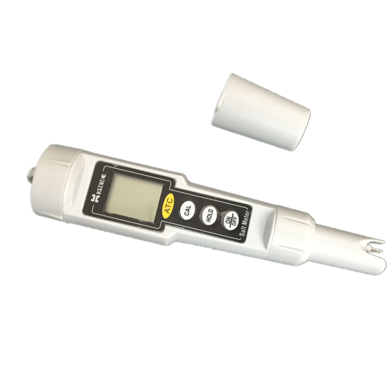 Digital lcd saltmåler 0-9999 mg/ l lomme pen type vandtæt saltholdighedstester vand salt værdi måleområde monitor