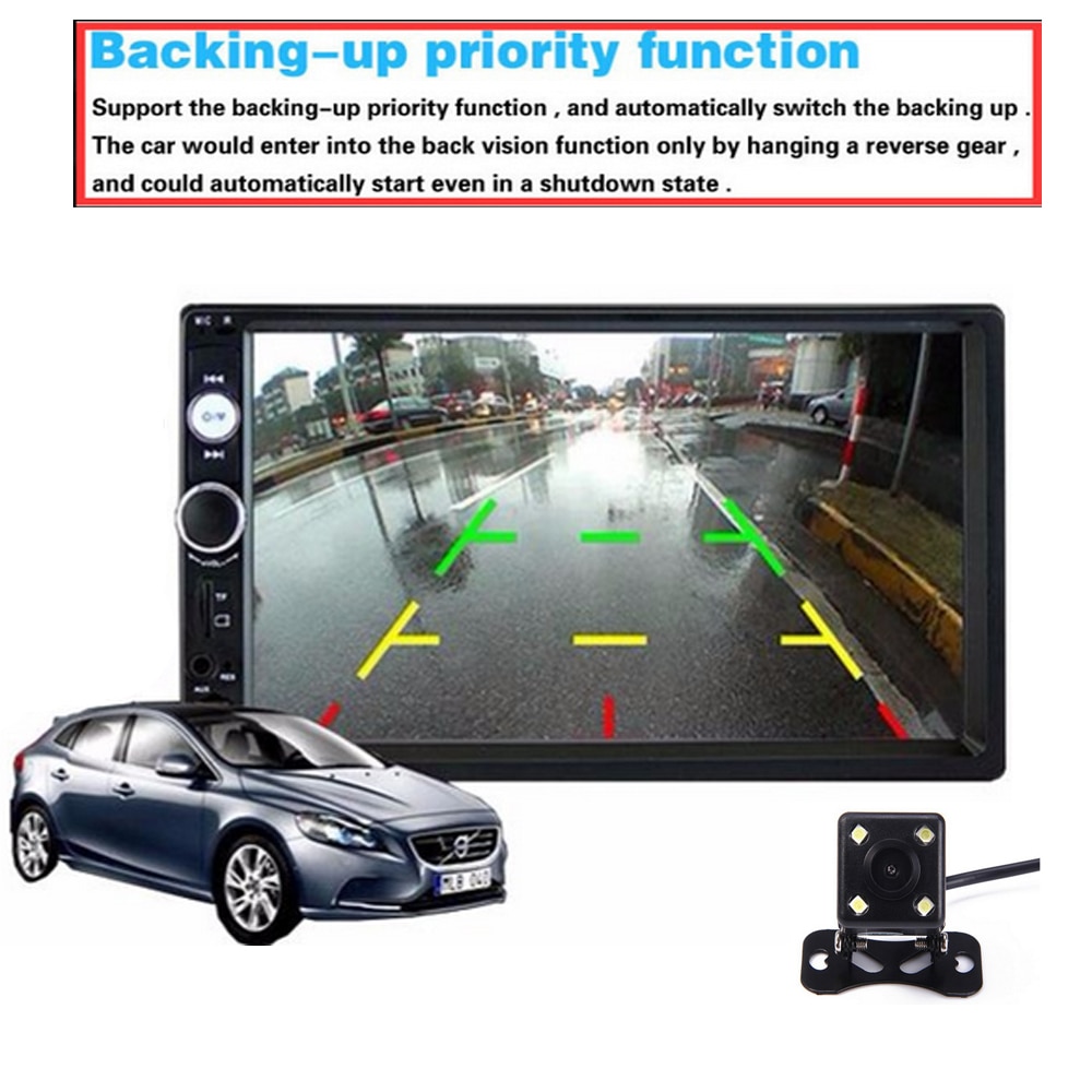 Hikity 7010b 2 din auto videospeler 7 " hd-speler  mp5 touchscreen digitaal display bluetooth multimedia usb autoradio autoradio