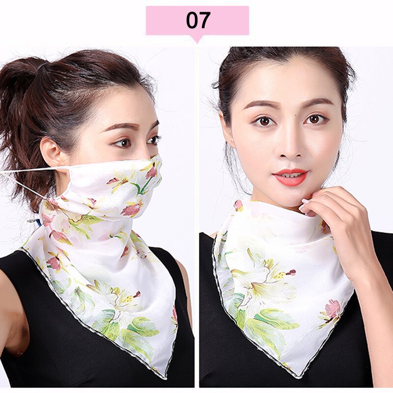 Écharpe Protection UV pour femmes | Couvre-visage, Protection UV respirant avec corde d'oreille ajustable pour femmes en plein air vj: 7