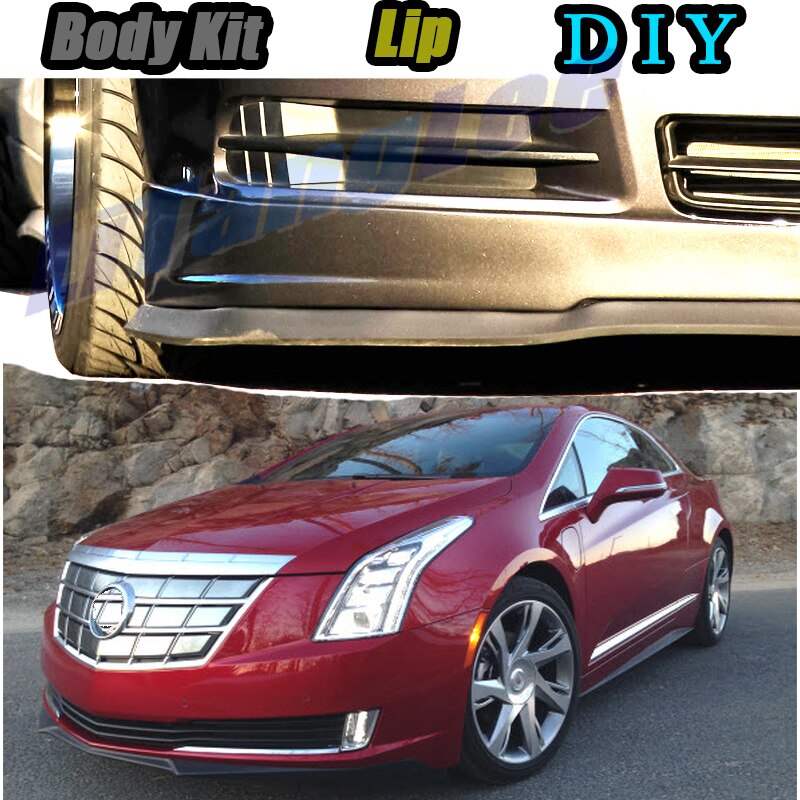 Auto Bumper Lip Voorspoiler Rok Deflector Voor Cadillac Elr ~ Tune Auto Gemodificeerde Body Kit Vip Hella flush Lippen