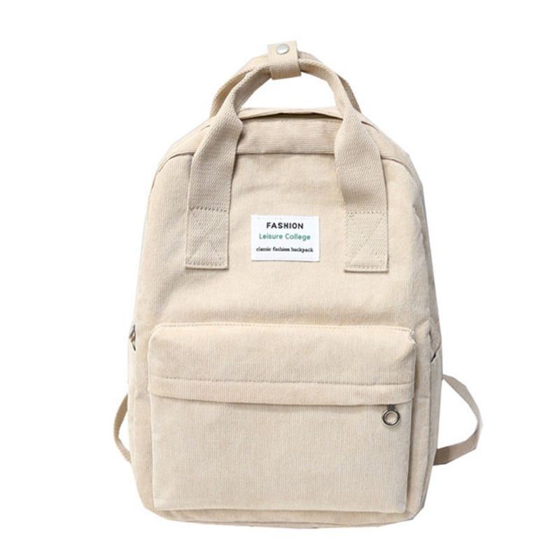 Mochila de , mochila de pana, mochila informal de colegio para adolescentes LX9F: KH