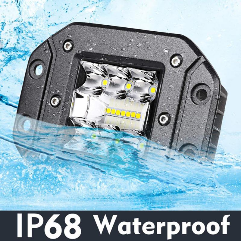 5-inch Embedded 39W Work Light Off-road Vehicle Truck Truck LED Car Fog Light Car Truck Off-Road Lamp Flush Mount Bumper
