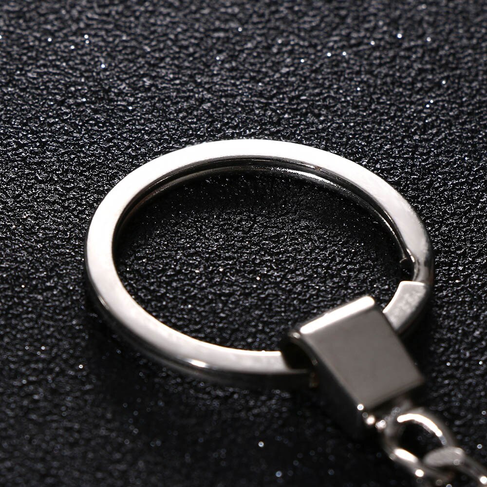 10PCS Alloy Keyring Keychain Handbag Pendant Key Fob Key Holder Craft Desk Sets Split Ring School Stationery Office Supplies