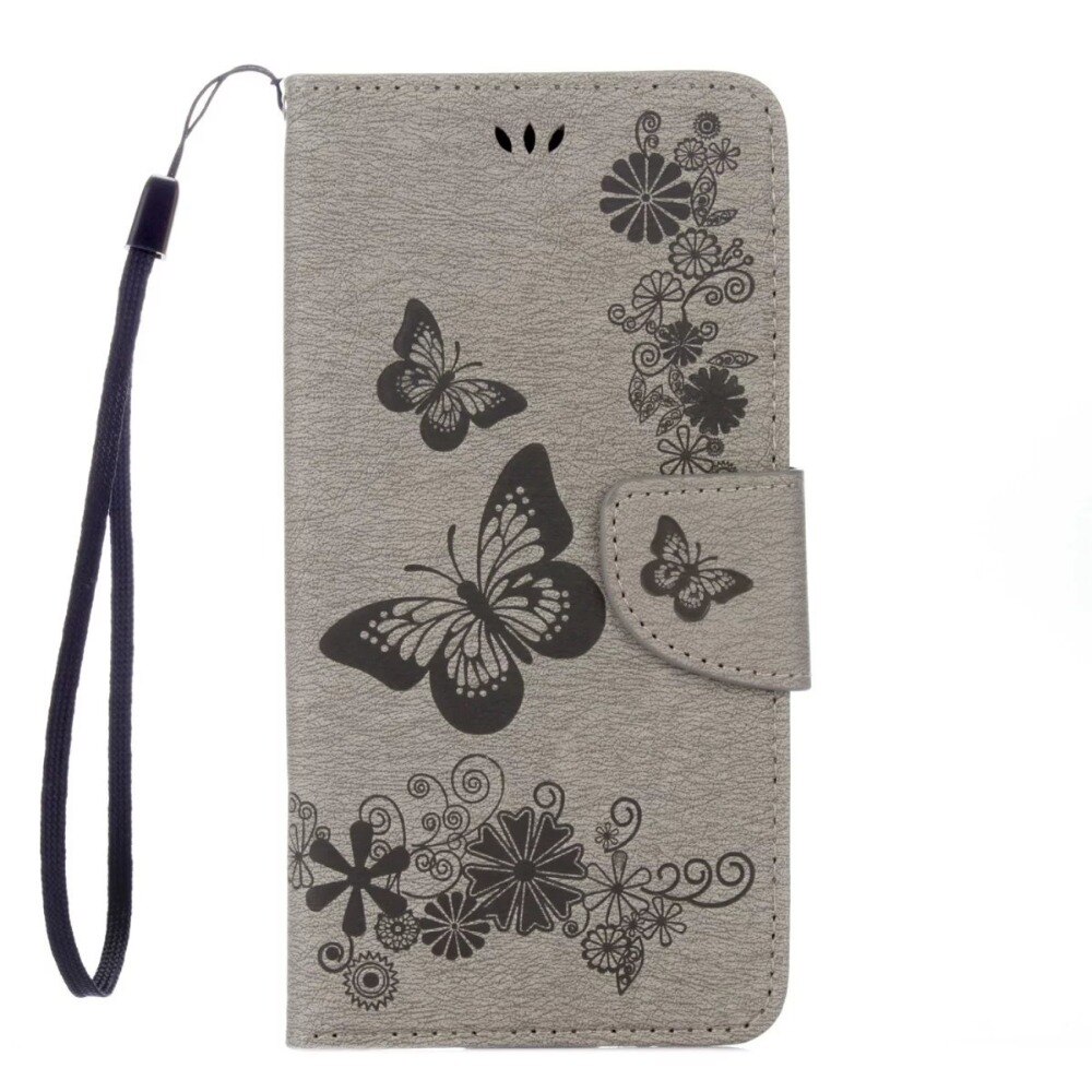 En relieve de cuero flip case para iphone6 6 s plus butteryfly retrocede plus funda cartera de cubierta para iphone7 7 5S sí mt cajas del teléfono