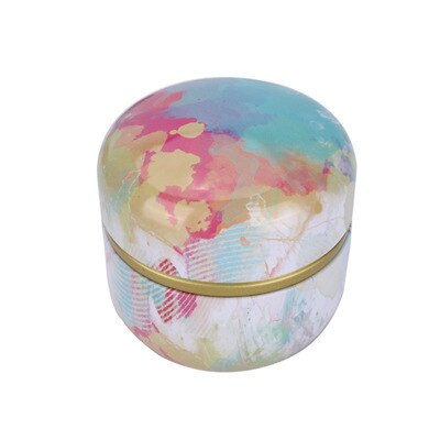 Japanse stijl ronde metalen theebussen blikken theedoos theepot mini koffiepoeder matcha snoep koekjes opbergdozen blikken theeservies