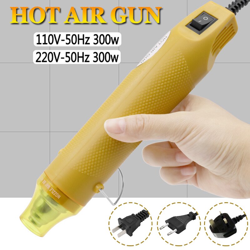 Mini Air Device Yellow Portable Air Blower Thermal Power Tool for for DIY Embossing Shrink Wrapping Drying Paint