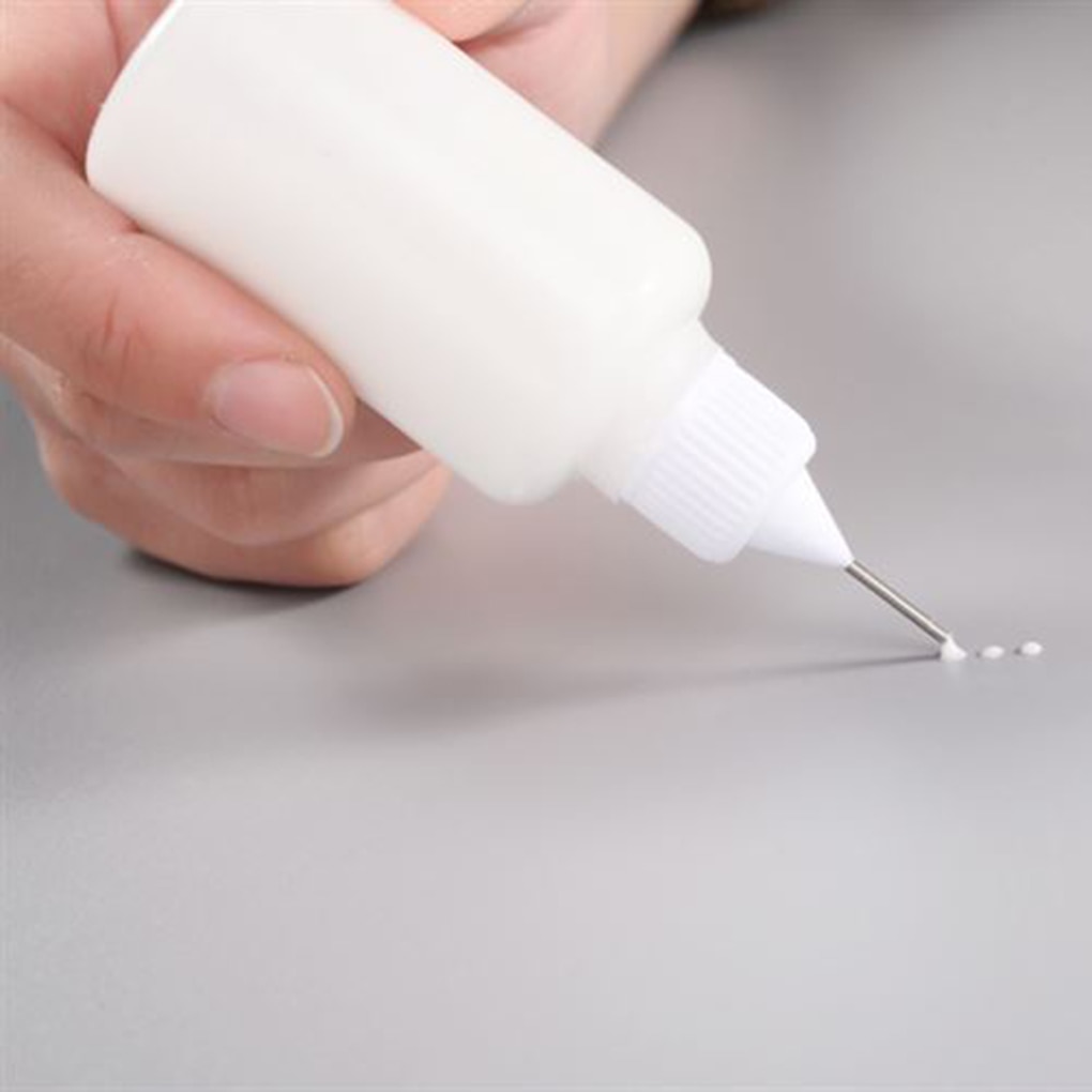 30Ml Lege Lijm Fles Met Naald Precisie Tip Applicator Fles Voor Papier Quilling Diy Craft
