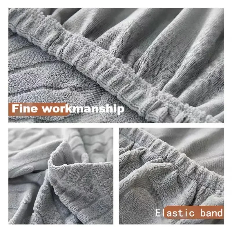 Jacquard Leaves Bed Head Covers Thicken Elastic Headboard Cover Bedhead Cover Back Protection Dust Cover For Home Hotel Bed Room