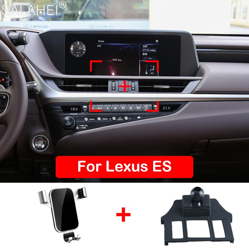 Soporte para móvil de coche para Lexus ES 200 260 300h 350 soporte para teléfono móvil con ventilación GPS accesorios interiores