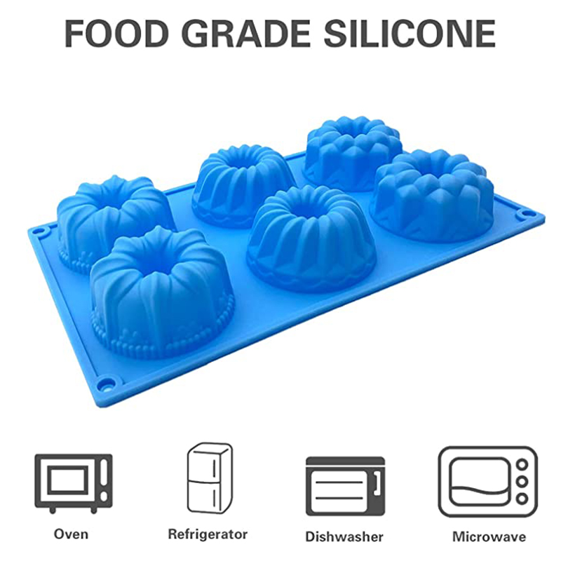 Stampo in silicone per ciambelle fantasia con ciambelle a tubo scanalato per cuocere le ciambelle, cupcake, sapone, strumento per creare stampi in silicone, accessorio da cucina