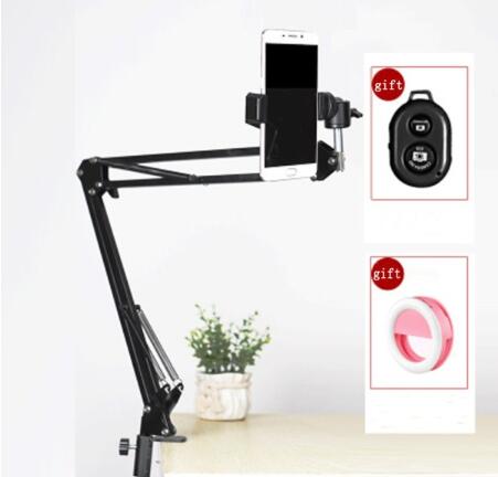 Zestaw Lampy Doświetlającej - Statyw Stołowy - Uchwyt na Telefon - Bluetooth - Stal Nierdzewna: Opcje 2