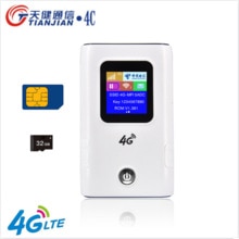 Tianjie Unlock/Draadloze/Draagbare FDD-LTE Sim Wifi Router Unlock 3G/4G Reizen Mifi Modem Auto breedband Netwerk Hotspot Power Bank