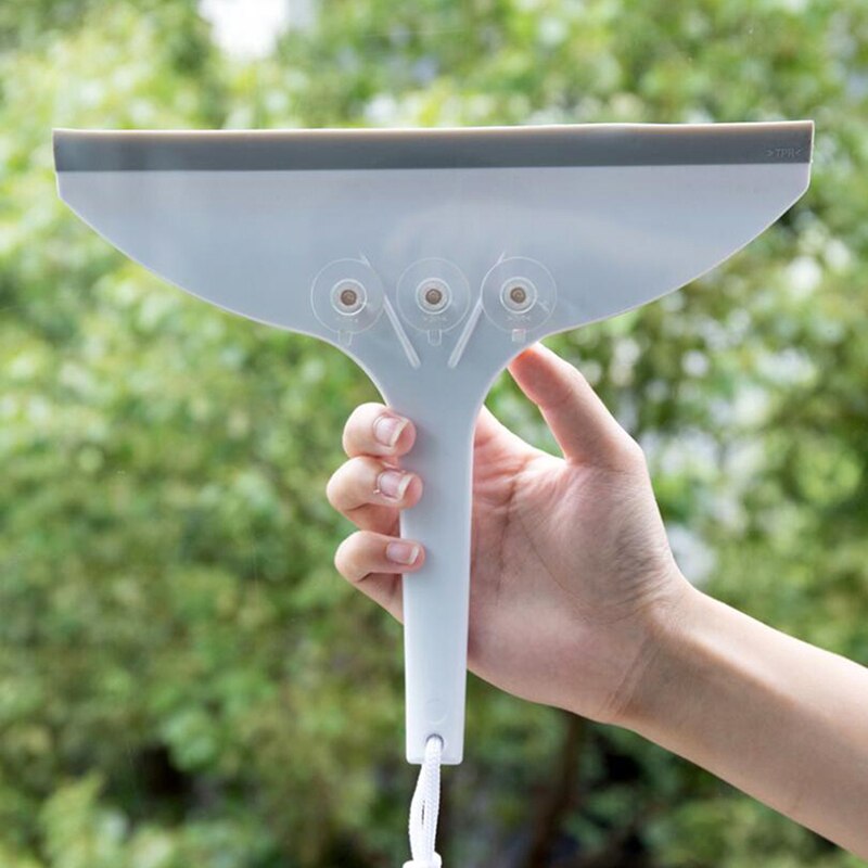 Glas Ruitenwisser Zuignap Verbreding Zuig Muur Type Zacht Plastic Venster Kan Hangen Multifunctionele Tegels Schoonmaken Schrapen: Default Title