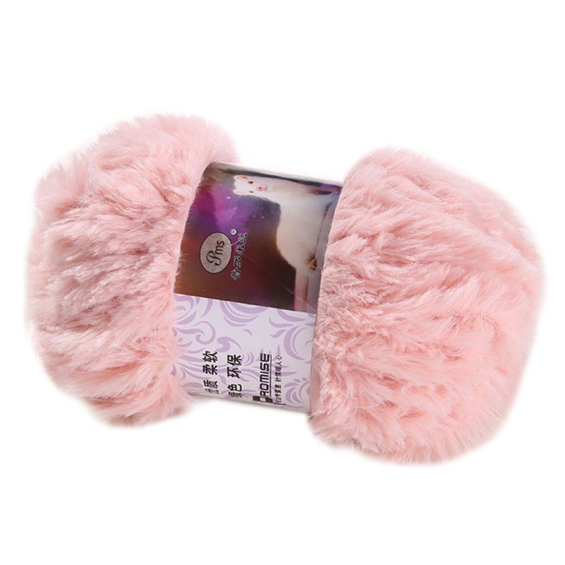 50g/ kugle diy fluffy plys tykt strikgarn håndvævet hæklet fløjlstråd: D