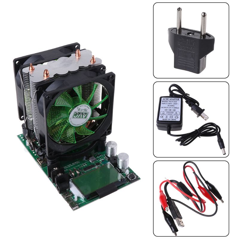 180W Electronic Load Tester USB Resistor Adjustable Testing Module Intelligent Discharge Resistance Power Meter