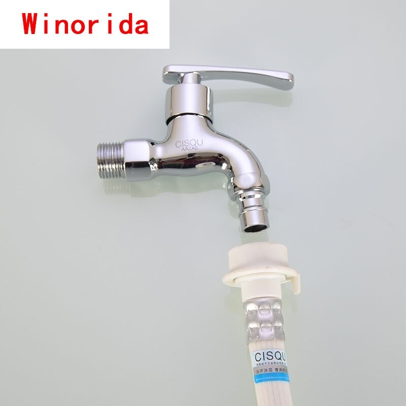 1/2IN 3/4IN Thread Washing Machine Faucet Spout Adapter Water Inlet Nipple Interface Car Wash Connector Basin Vegetable Basin