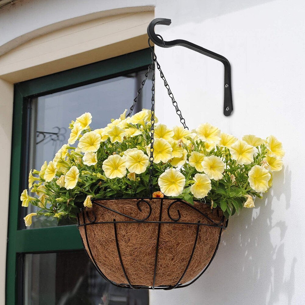 Ijzeren Haak Hang Lantaarn Plant Bloem Pot Smeedijzeren Haken Tuin Decoratie Muur Opknoping Haak Hanger Rack Wanddecoratie