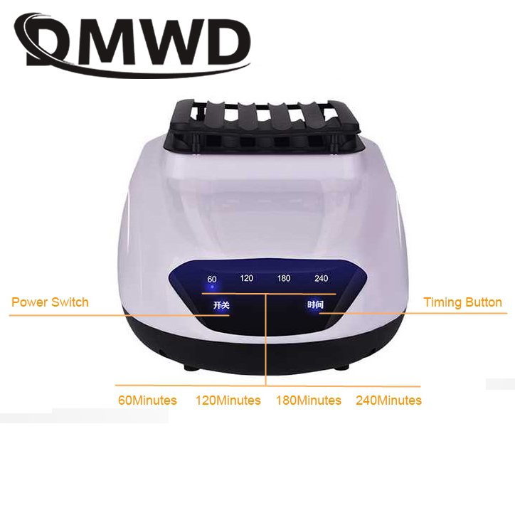 DMWD Electric Clothes Dryer Mini Remote Negative Ion Laundry Drying Machine Garment Warm Wind Shoes Anion Sterilizer Air Warmer: two button display