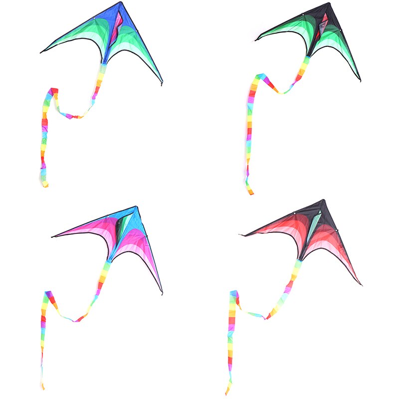 Cometa Delta pequeña de pastizales para niños y adultos, hilo para cometas y adultos, 1 unidad, fácil de volar, Incluye mango de cometa