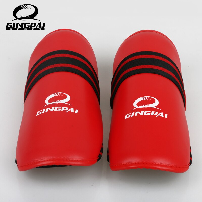 Espinilleras de boxeo MMA, espinilleras rojas y negras para boxeo, guantes de pierna de Taekwondo, protectores de mango de muay thai, almohadillas de entrenamientos deportivos